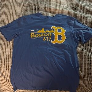Nike Blue Boston Red Sox 617 Tee